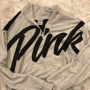 PINK crop sweat shirt